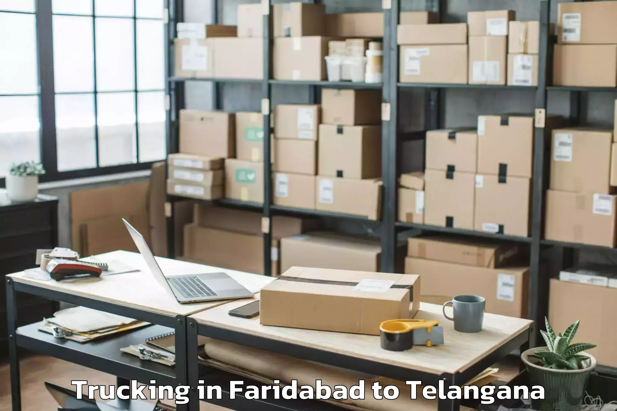 Easy Faridabad to Yellandu Trucking Booking